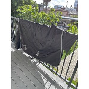 Dover Saddlery Rider's 80" Turnout Blanket, Waterproof Black Excellent Condition